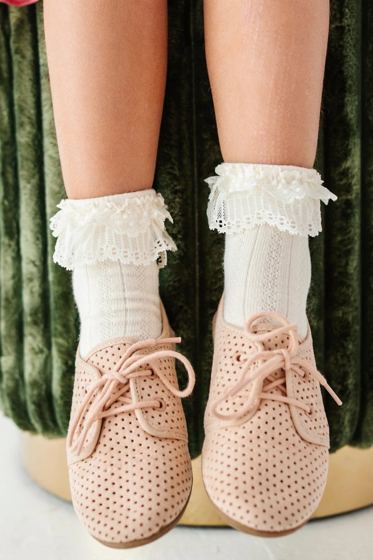 Lace Bobby Socks | Ivory