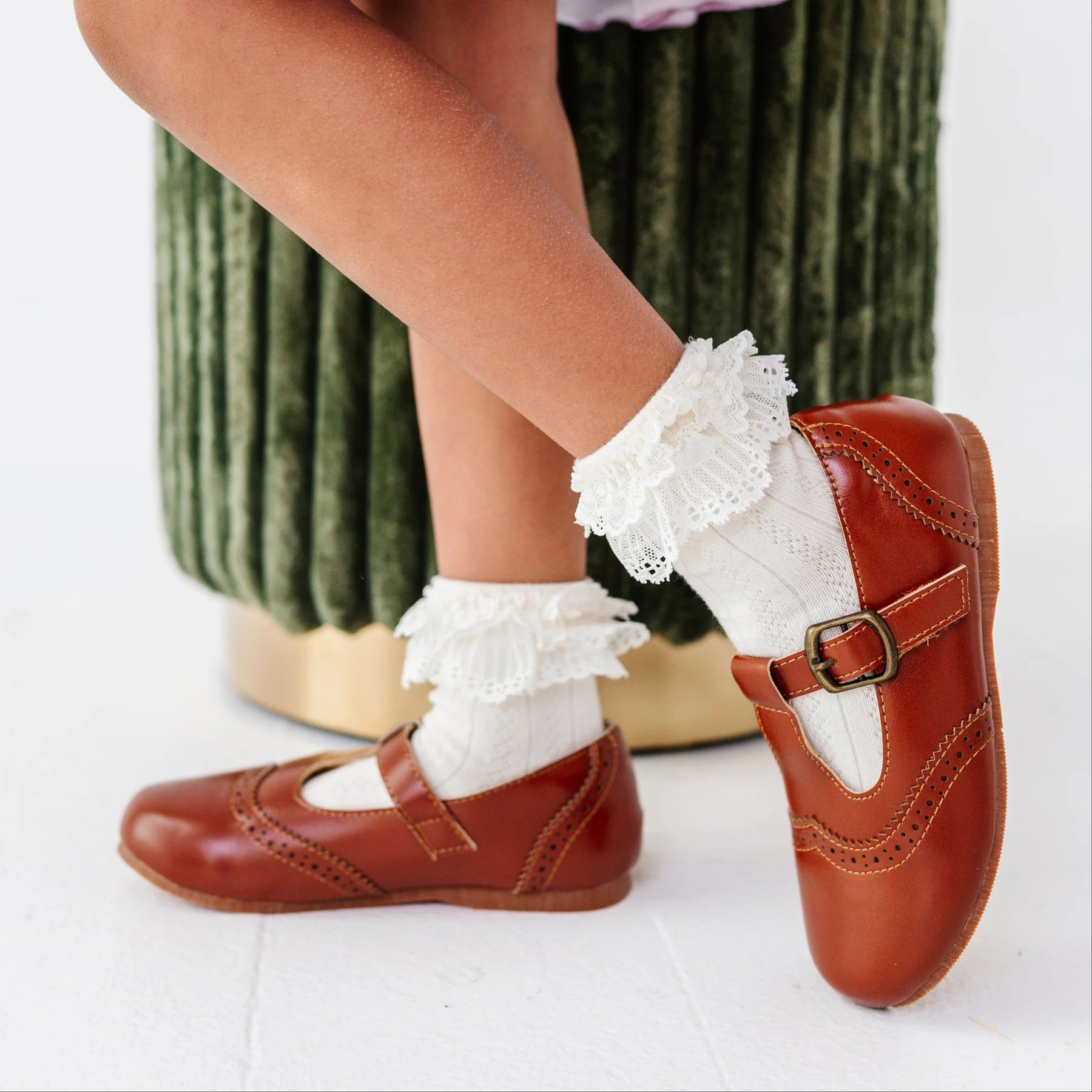 Lace Bobby Socks | Ivory