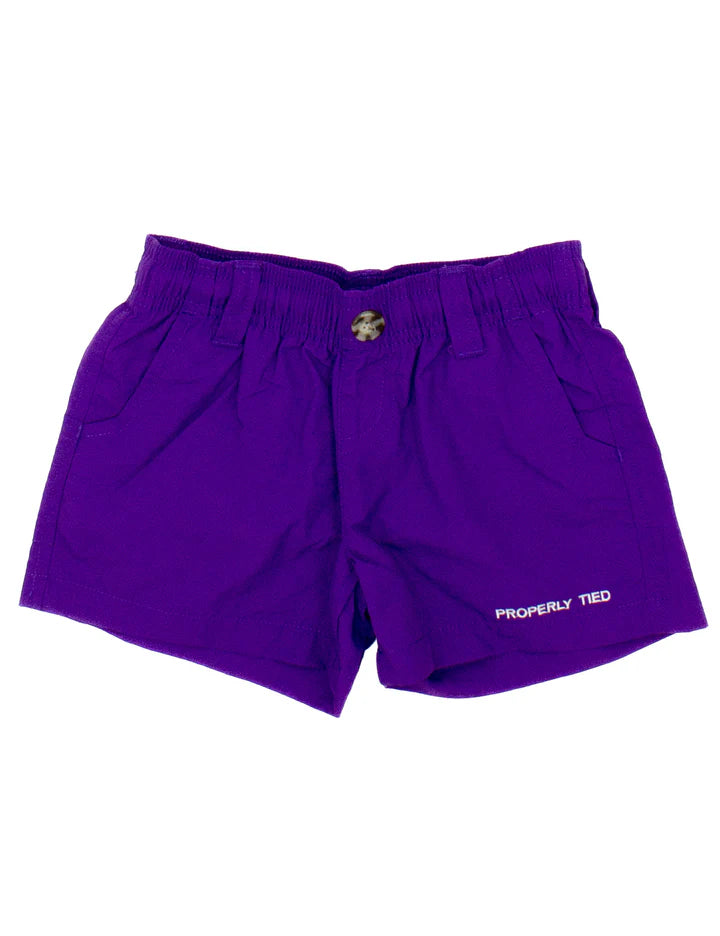 Boys Purple Mallard Short