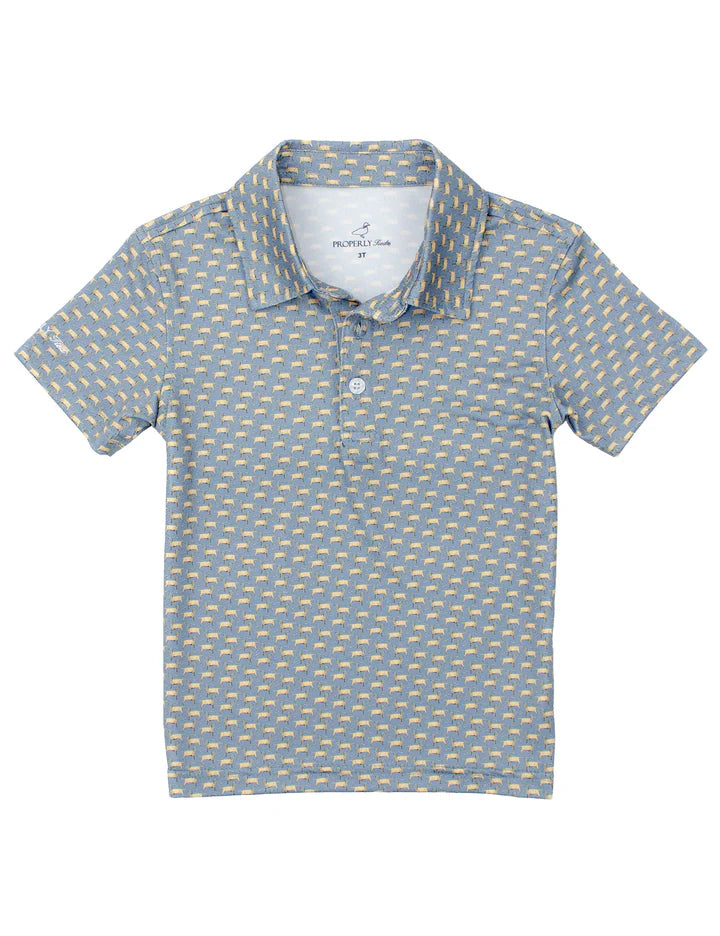 Boys Inlet Polo Up Dog
