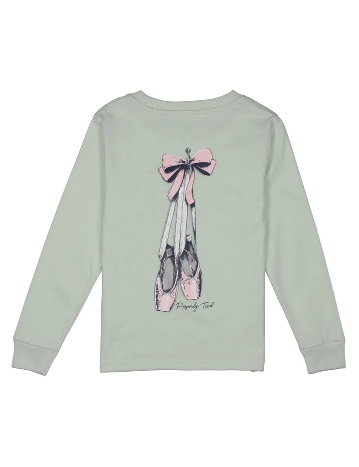Girls Ballet Long Sleeve Pale Mint