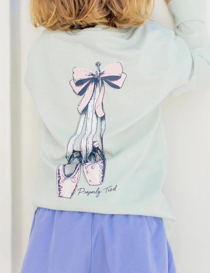 Girls Ballet Long Sleeve Pale Mint