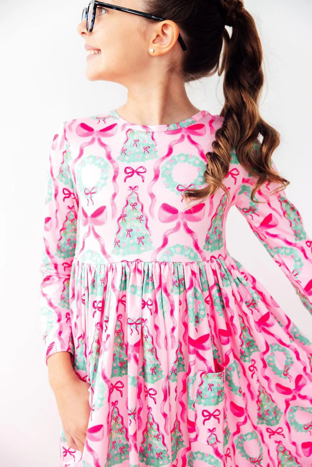 Jingle Bows Pocket Twirl Dress