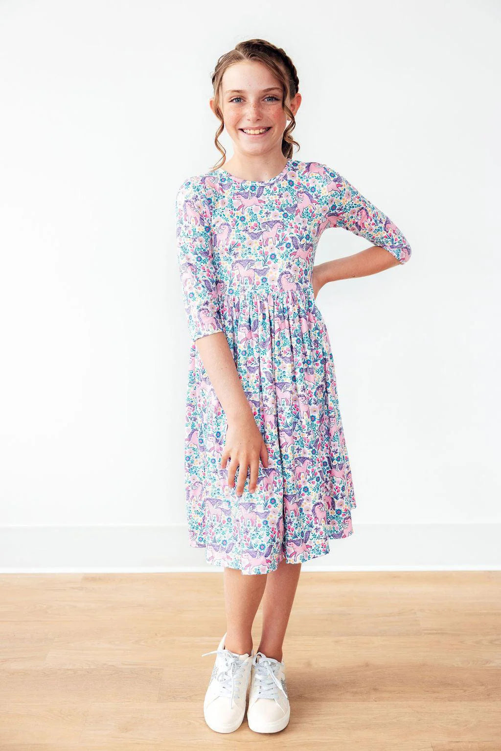 Head in the Clouds Pocket Twirl Dress