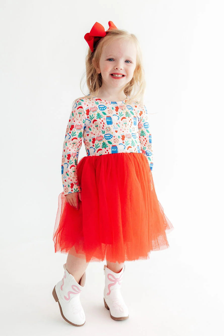 Oh Snap Long Sleeve Tutu Dress