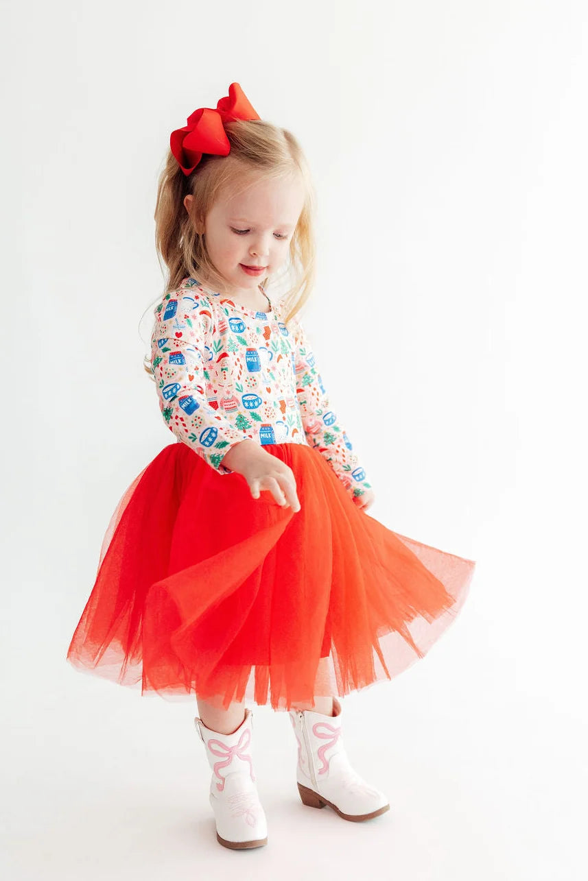 Oh Snap Long Sleeve Tutu Dress