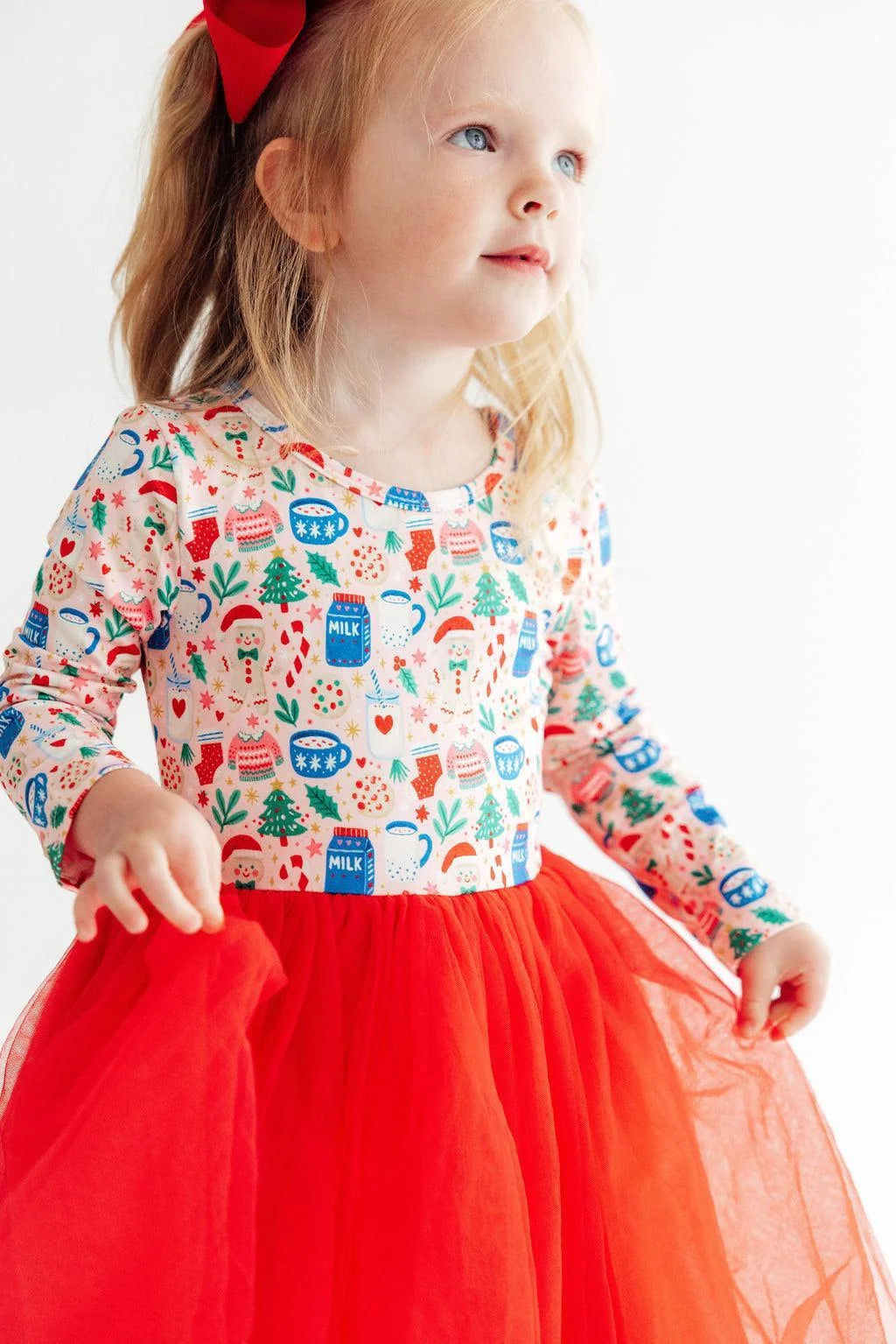 Oh Snap Long Sleeve Tutu Dress