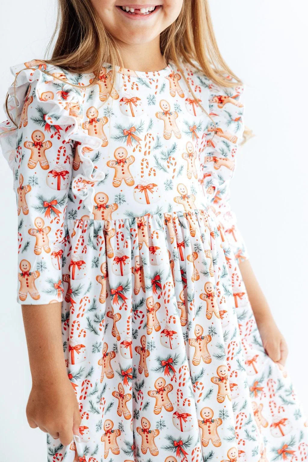 Gingerbread Lane Ruffle Twirl Dress
