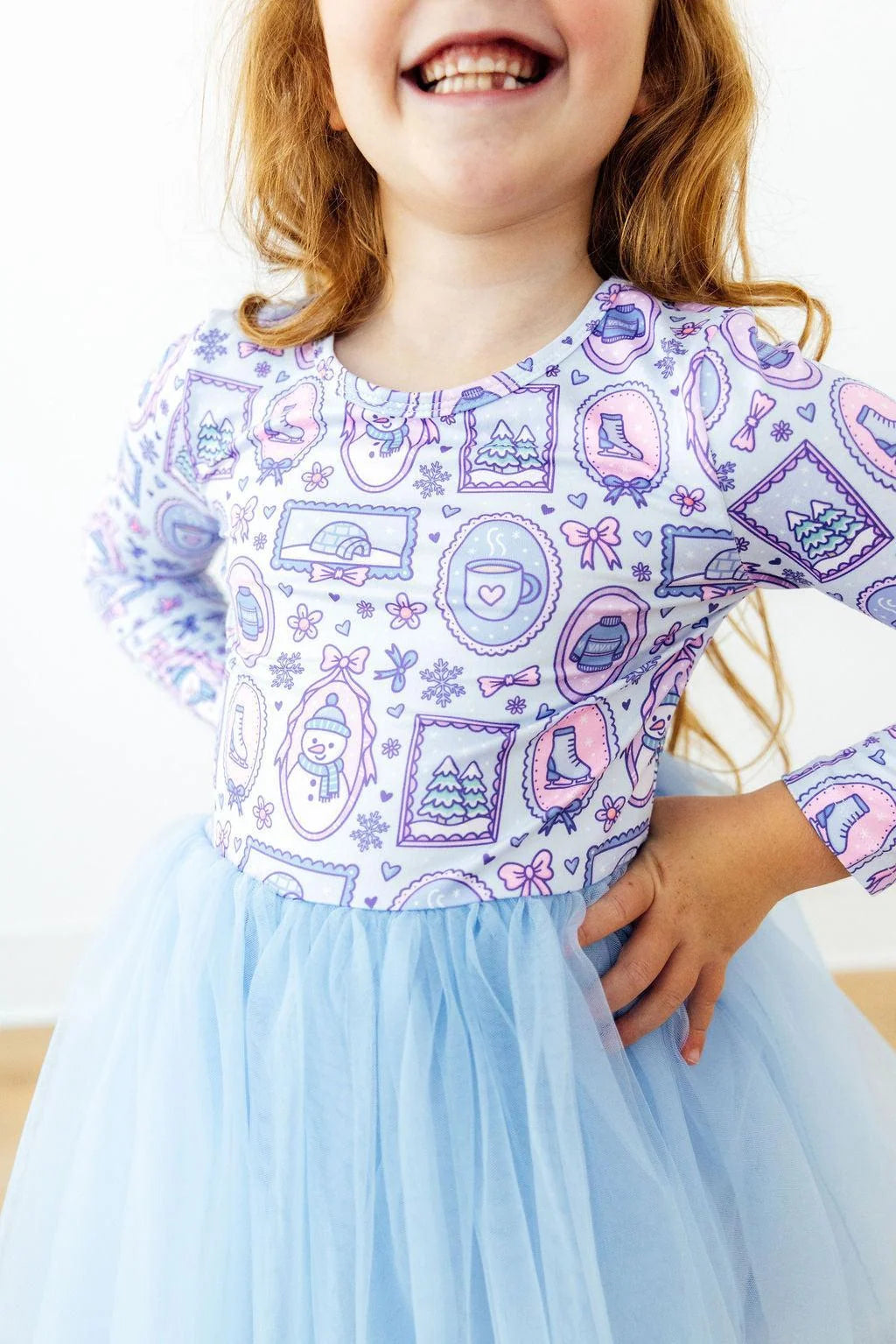 Hit the Ice Long Sleeve Tutu Dress