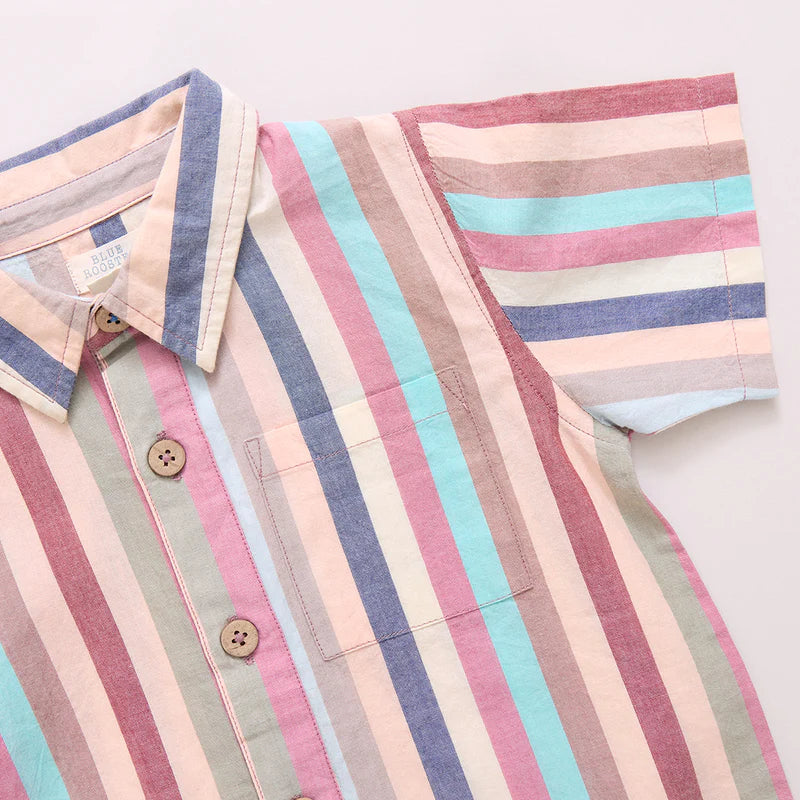 Jack Shirt in Multi Vintage Stripe