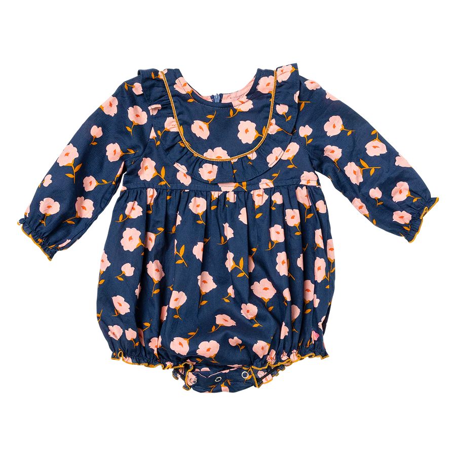 Baby Girls Eileen Bubble in Navy Flower