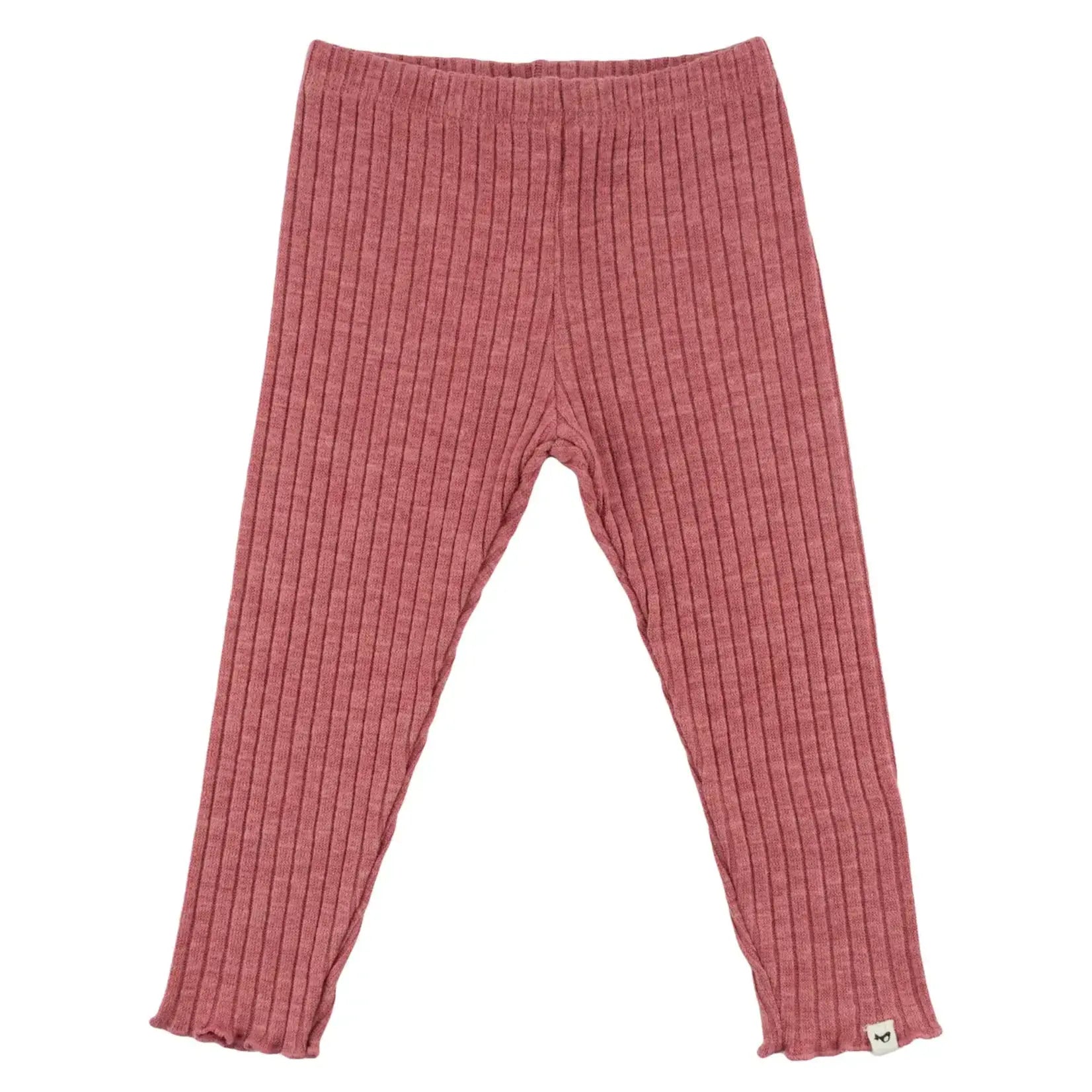 Wide Rib Legging | Berry