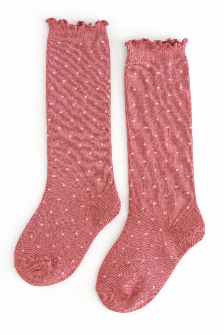 Dottie Knee Socks | Old Rose