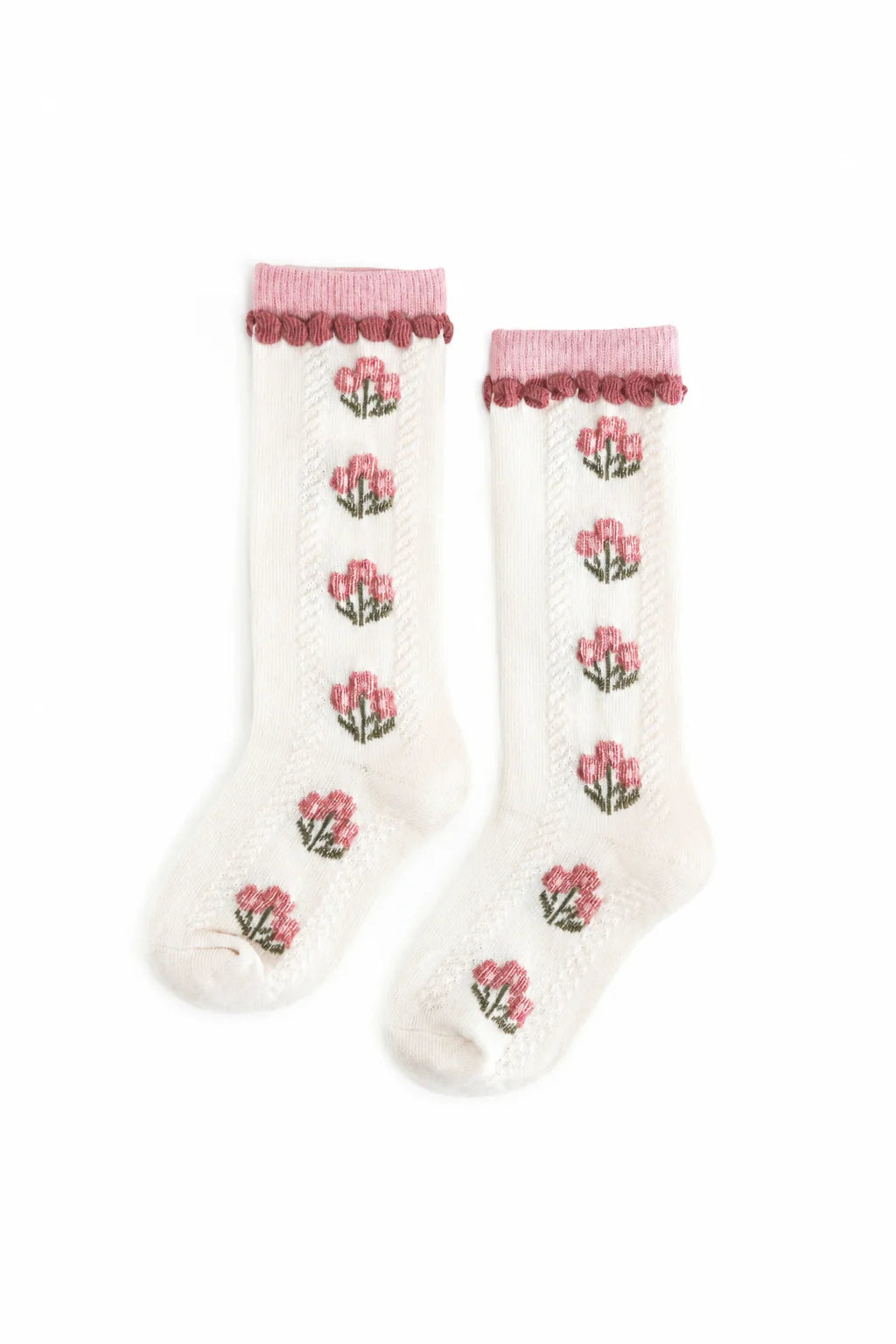 Posie Knee Socks | Old Rose