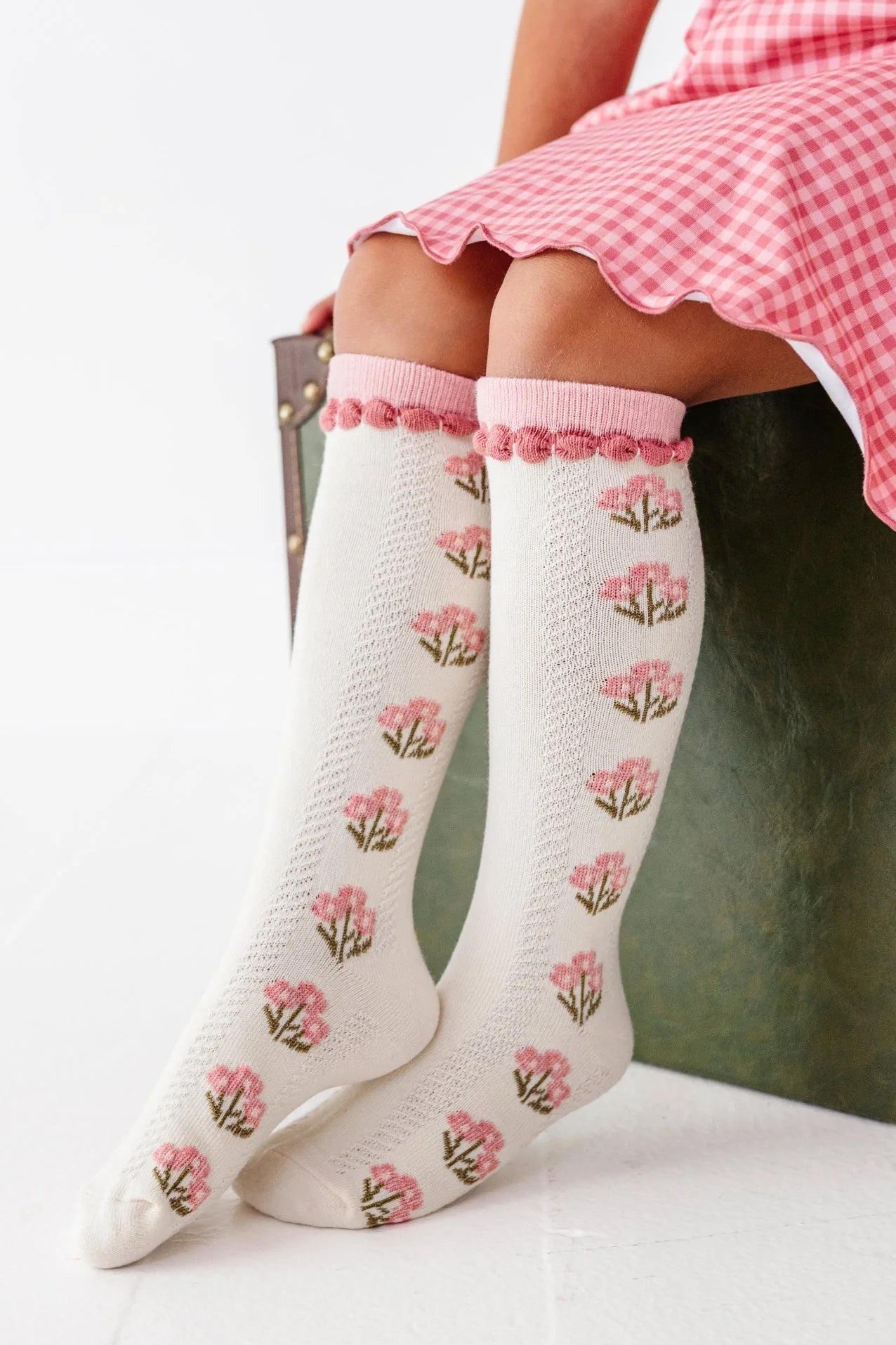 Posie Knee Socks | Old Rose