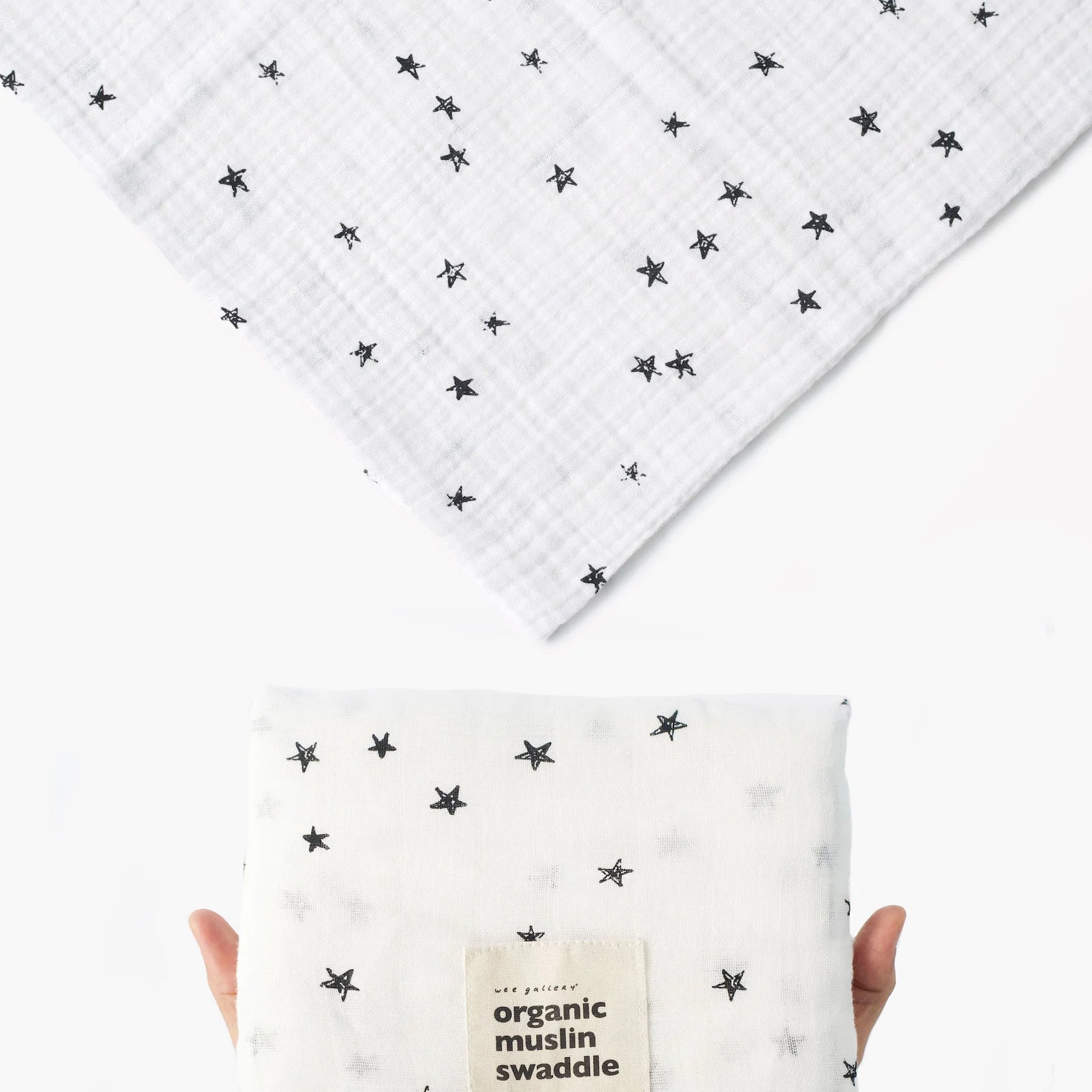 Stars Organic Muslin Swaddle