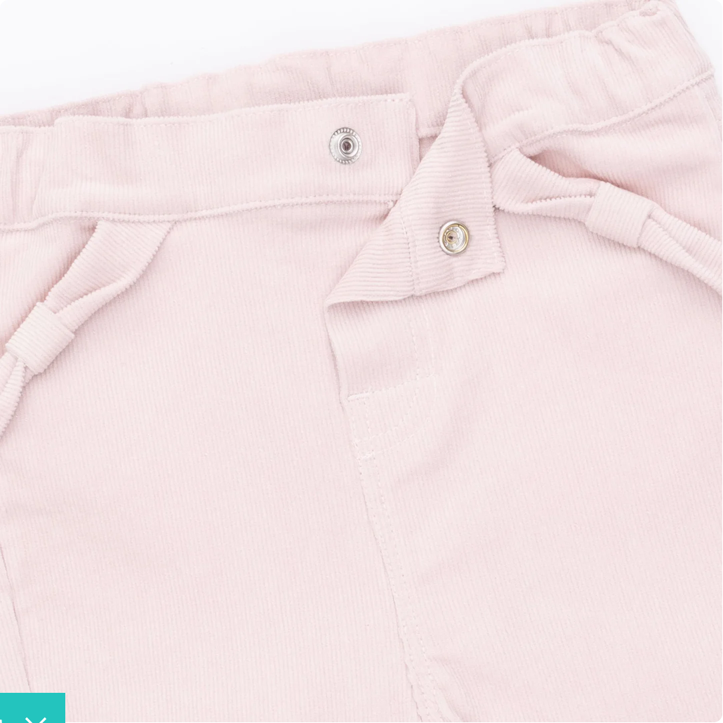 Veiled Pink Corduroy Adjustable Pants