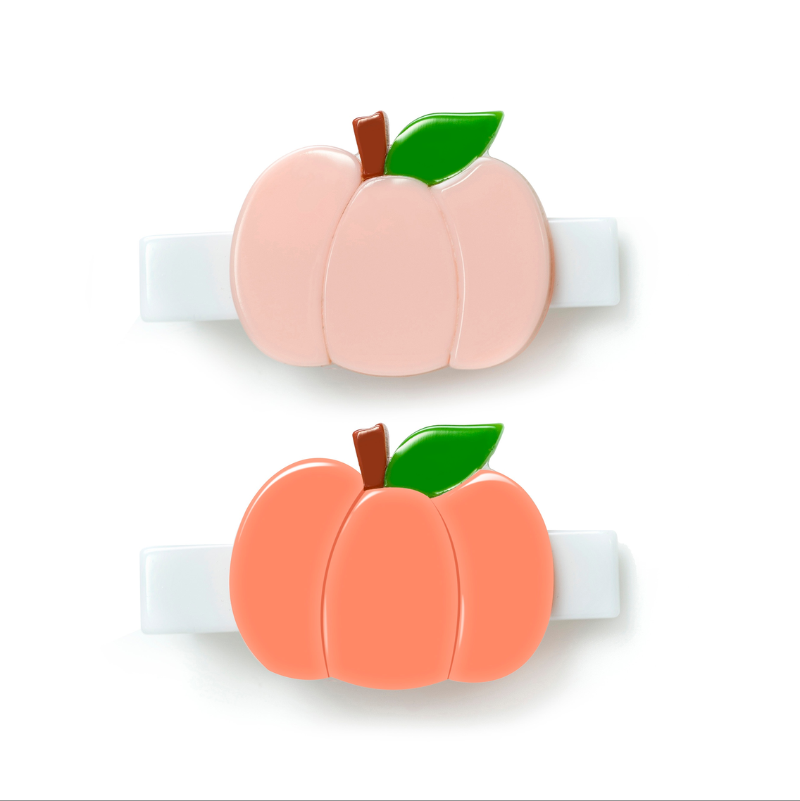 Pumpkin Orange Hair Clips