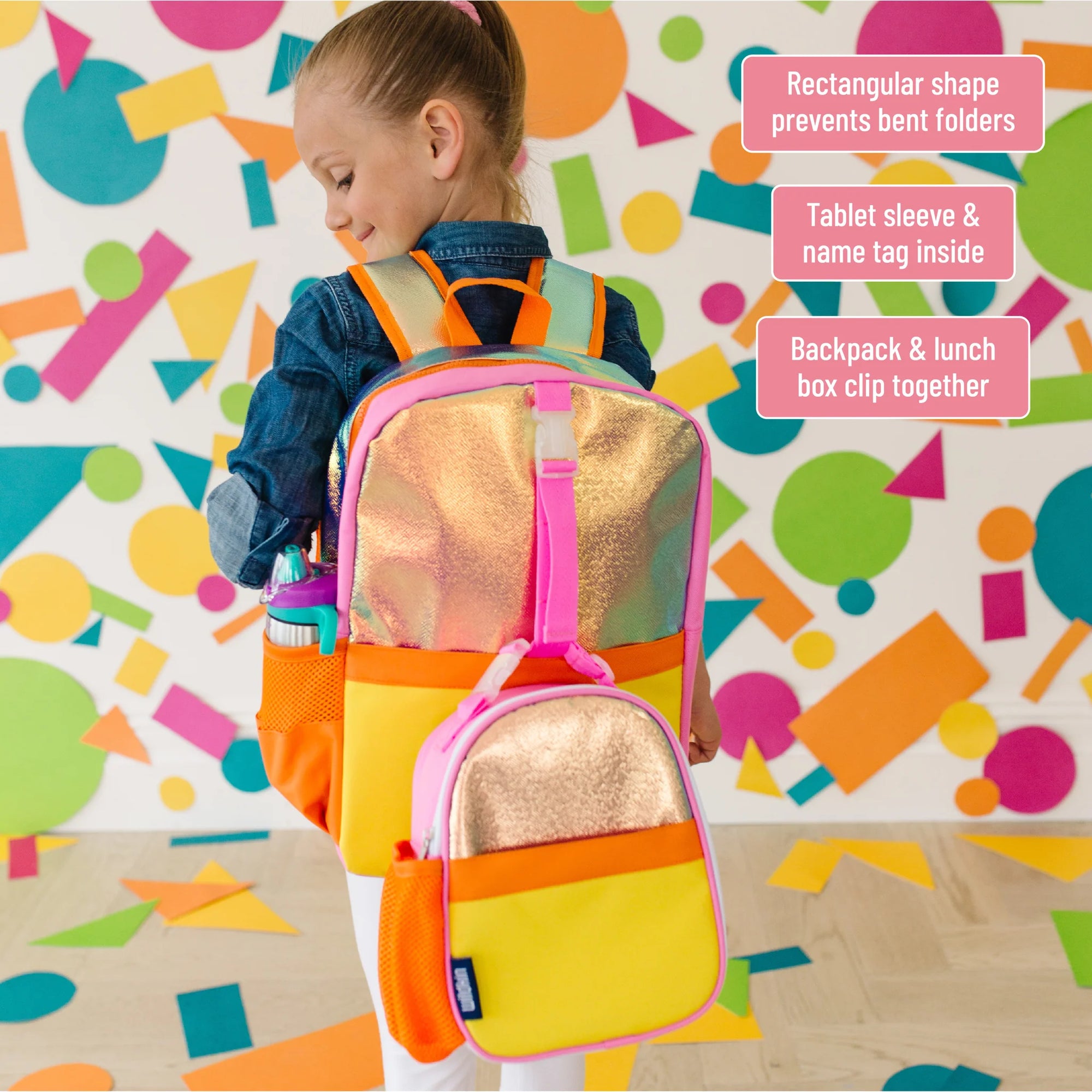 Orange Shimmer Pack-it-all Backpack