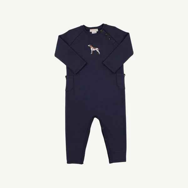 Rayburn Romper with Dog Embroidery