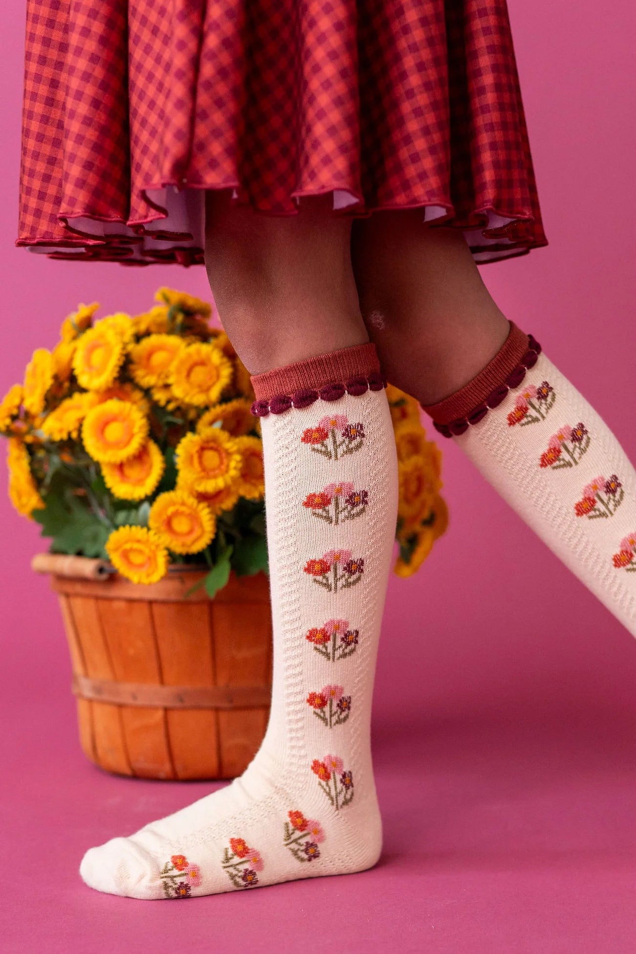 Posie Knee Socks | Rust