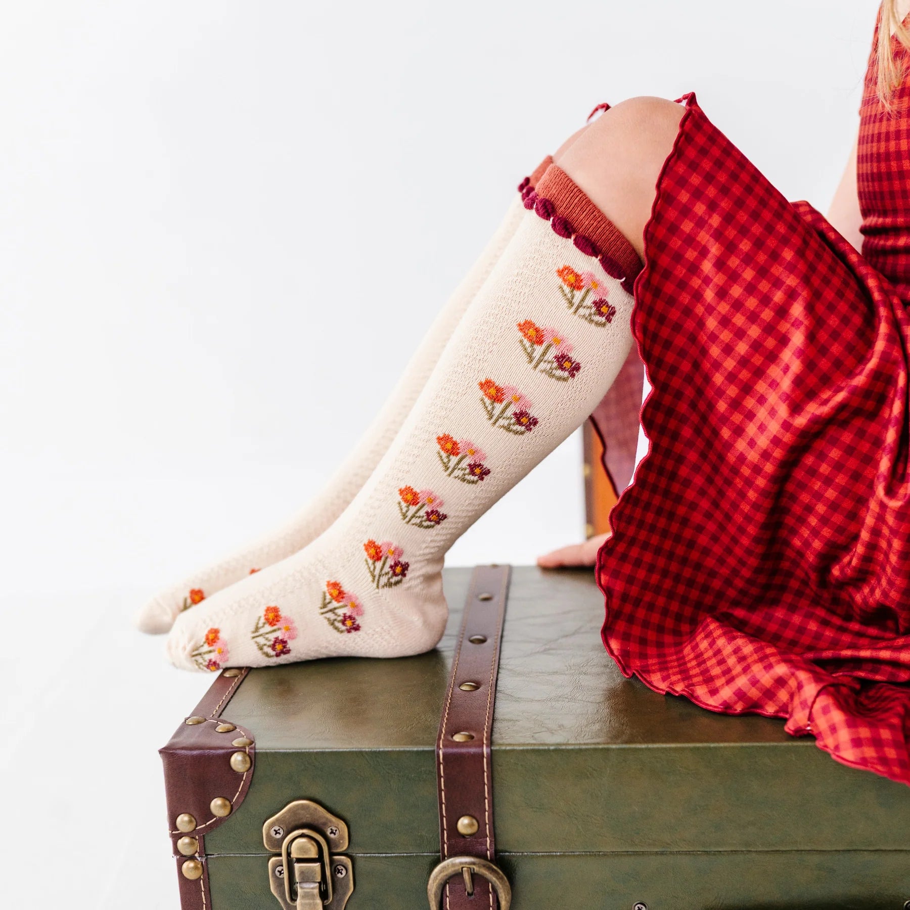 Posie Knee Socks | Rust