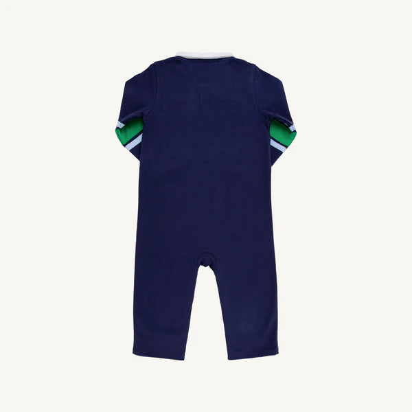 Navy & Kelly Green Stripe Sir Proper Rugby Romper