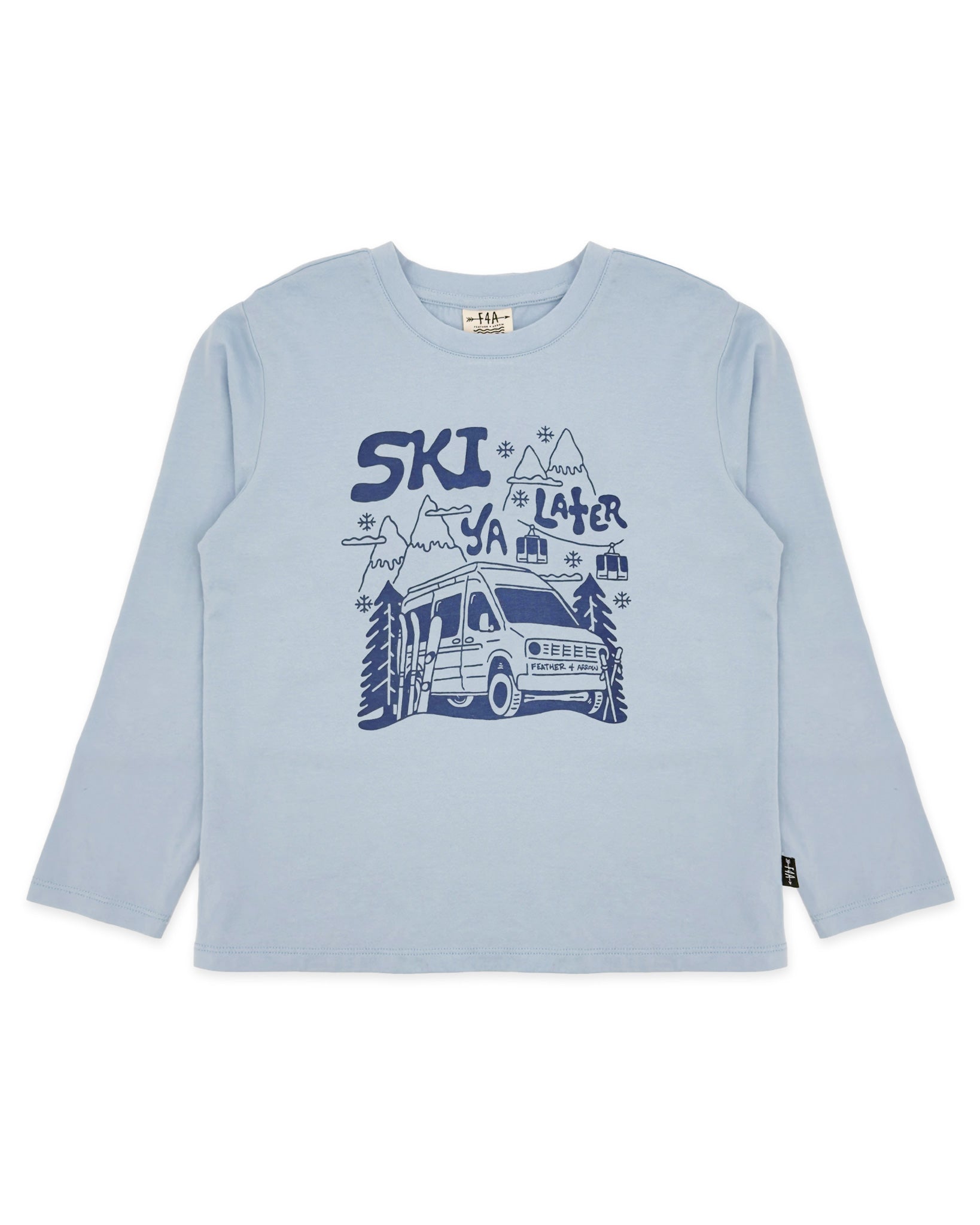 Ski Ya Later Tee | Celestial Blue
