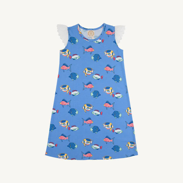 Here Fishy Fishy Sleeveless Polly Play Dress