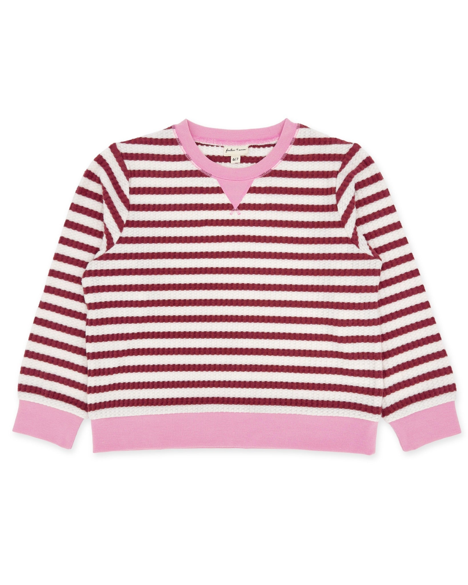 Scout Stripe Top | Mystic Maroon