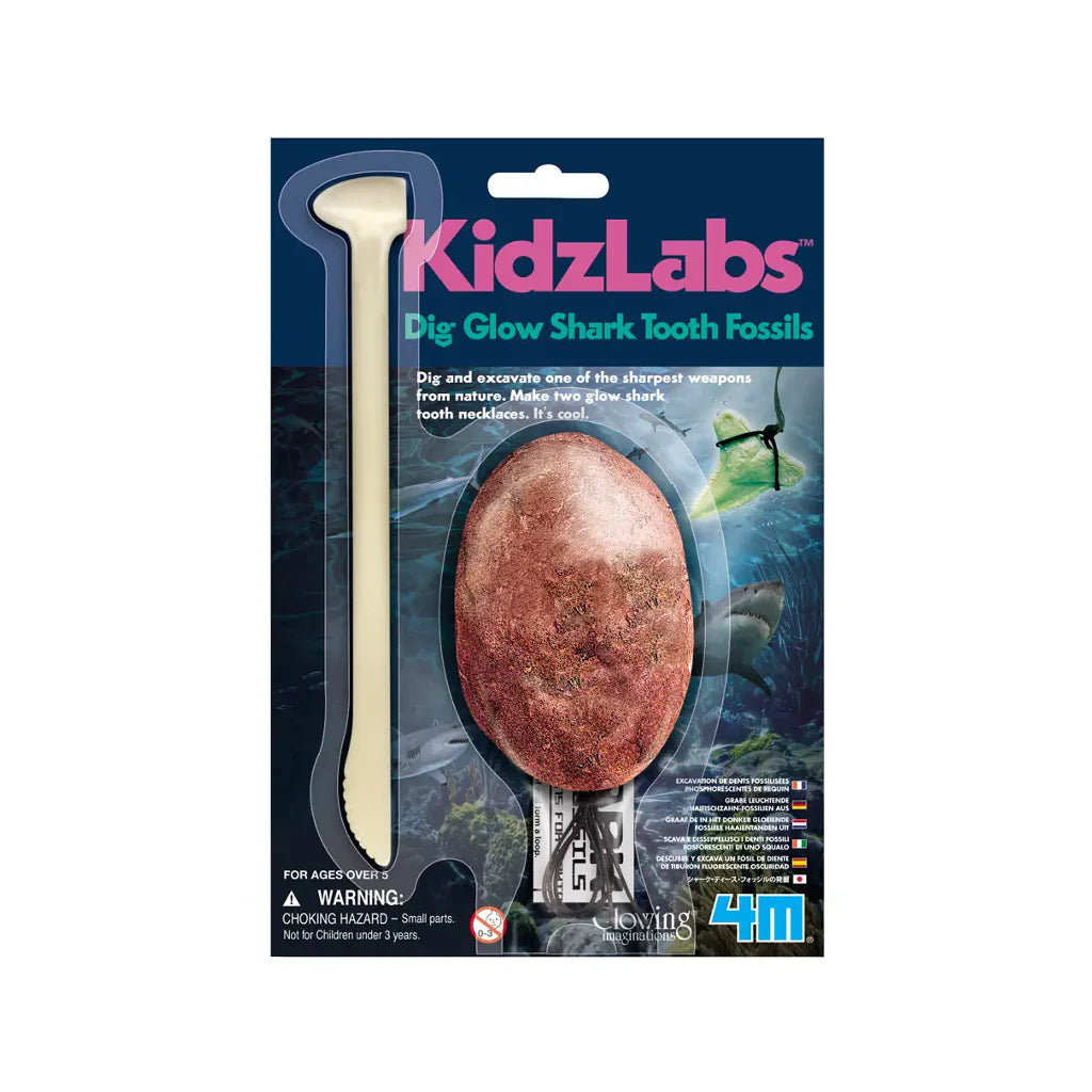 Dig Glow Replica Shark Tooth Fossil Kit