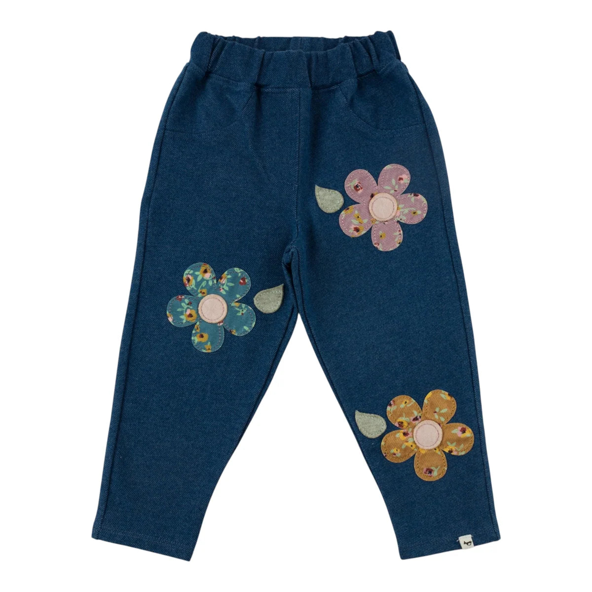 Autumn Legging in Harvest Bloom Daisy | Dark Wash