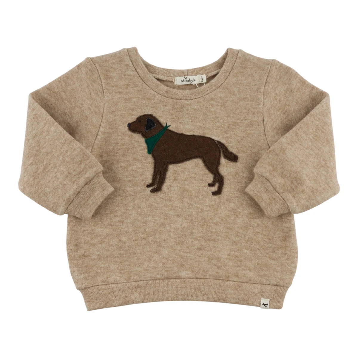Chocolate Lab Brooklyn Boxy Sweatshirt | Mushroom Heather
