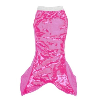 Sequin Mermaid Tail in Hot Pink