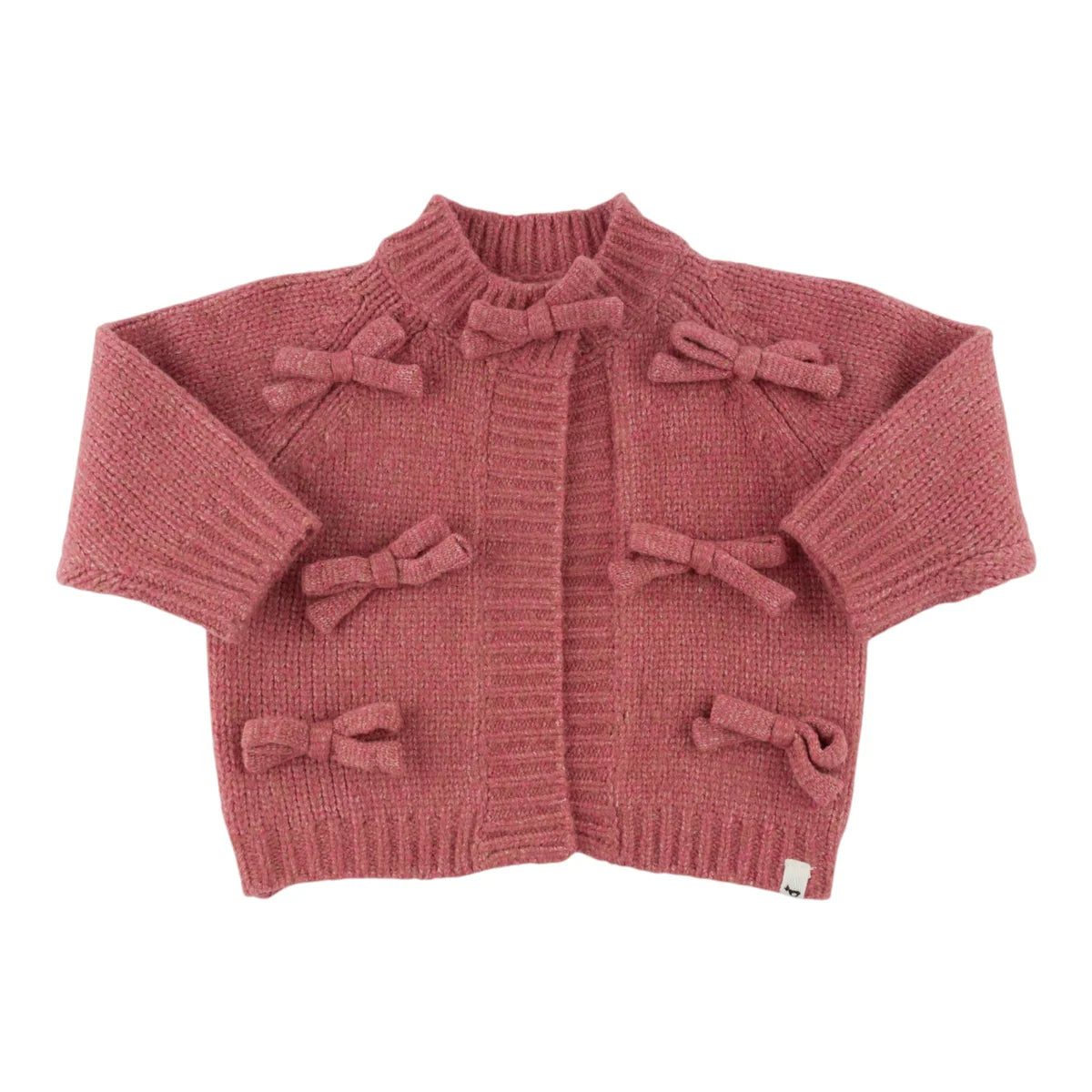 Multi Bow Cardigan | Boysenberry