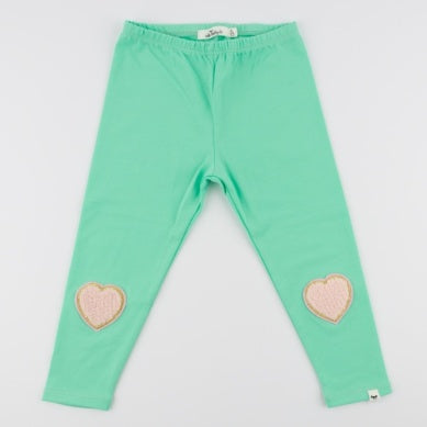 Heart Patches Jersey Leggings