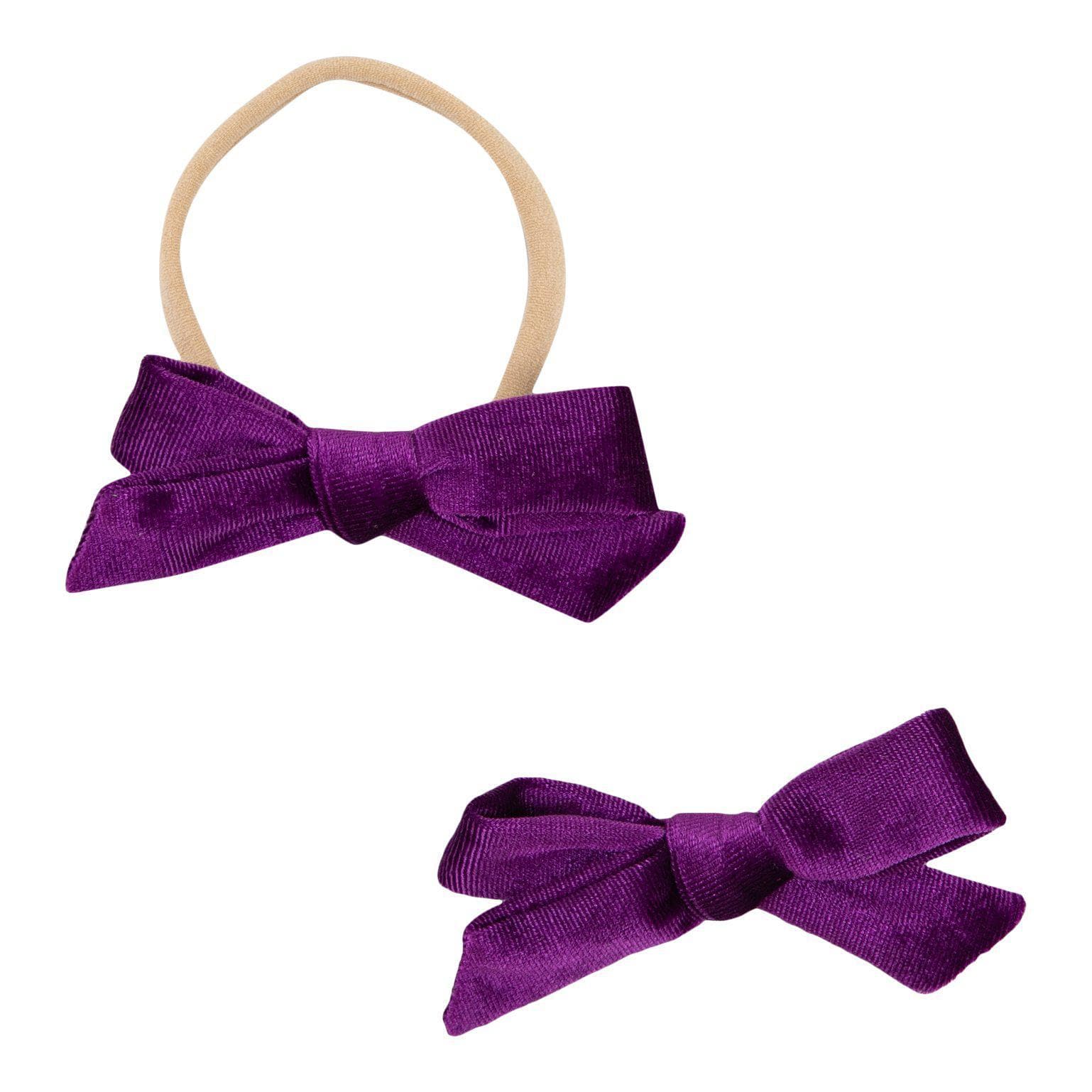 Velvet Bow Headband