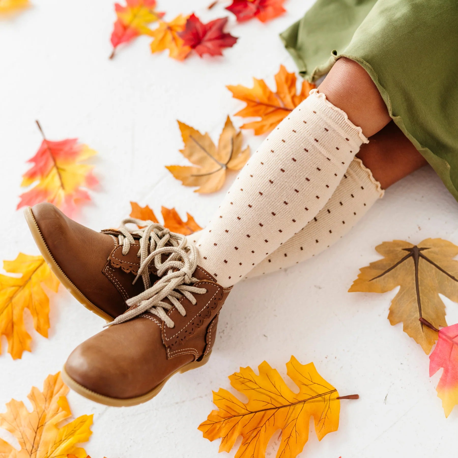 Dottie Knee Socks | Vanilla