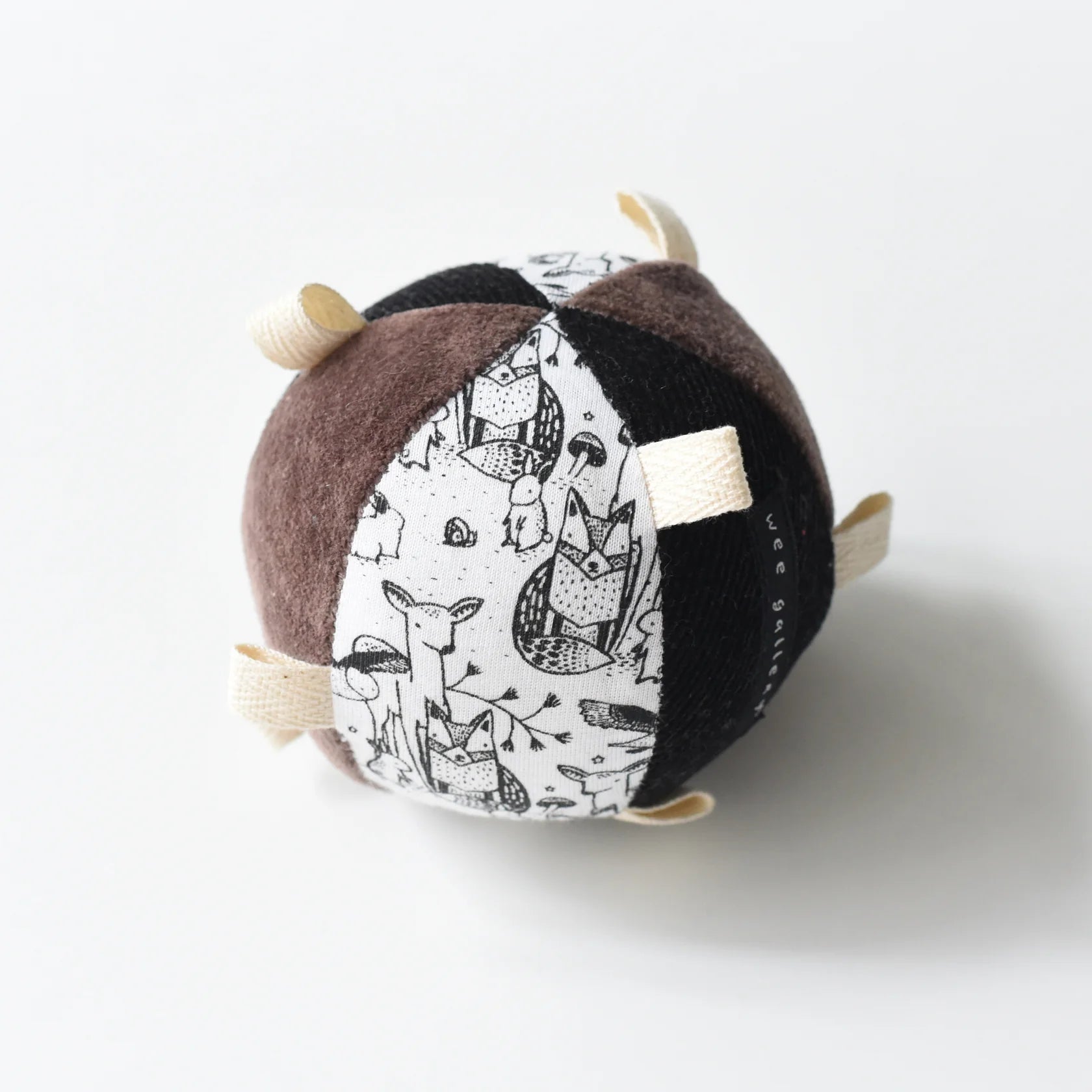 Woodland Taggy Ball with Rattle