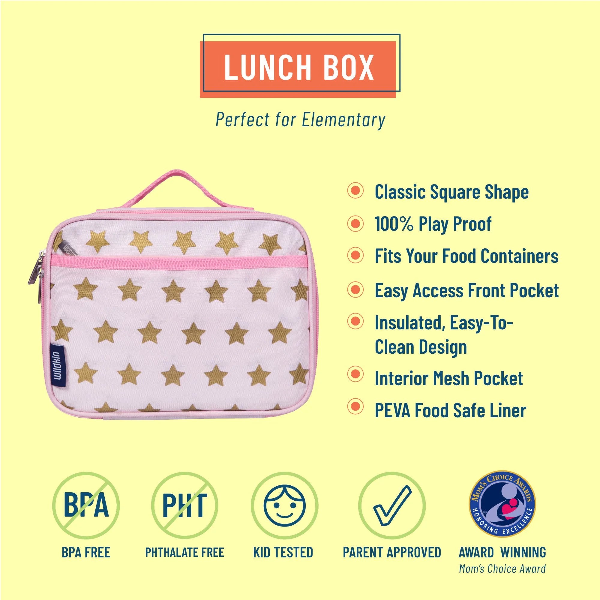 Pink & Gold Stars Lunch Box