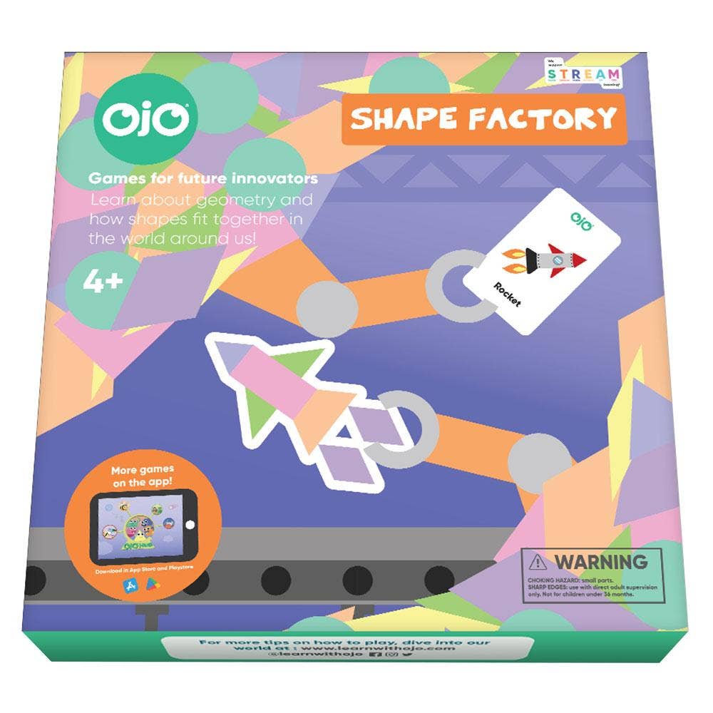 Shape Factory Board Game: Learn Shapes & Maths Kids STEM Toy