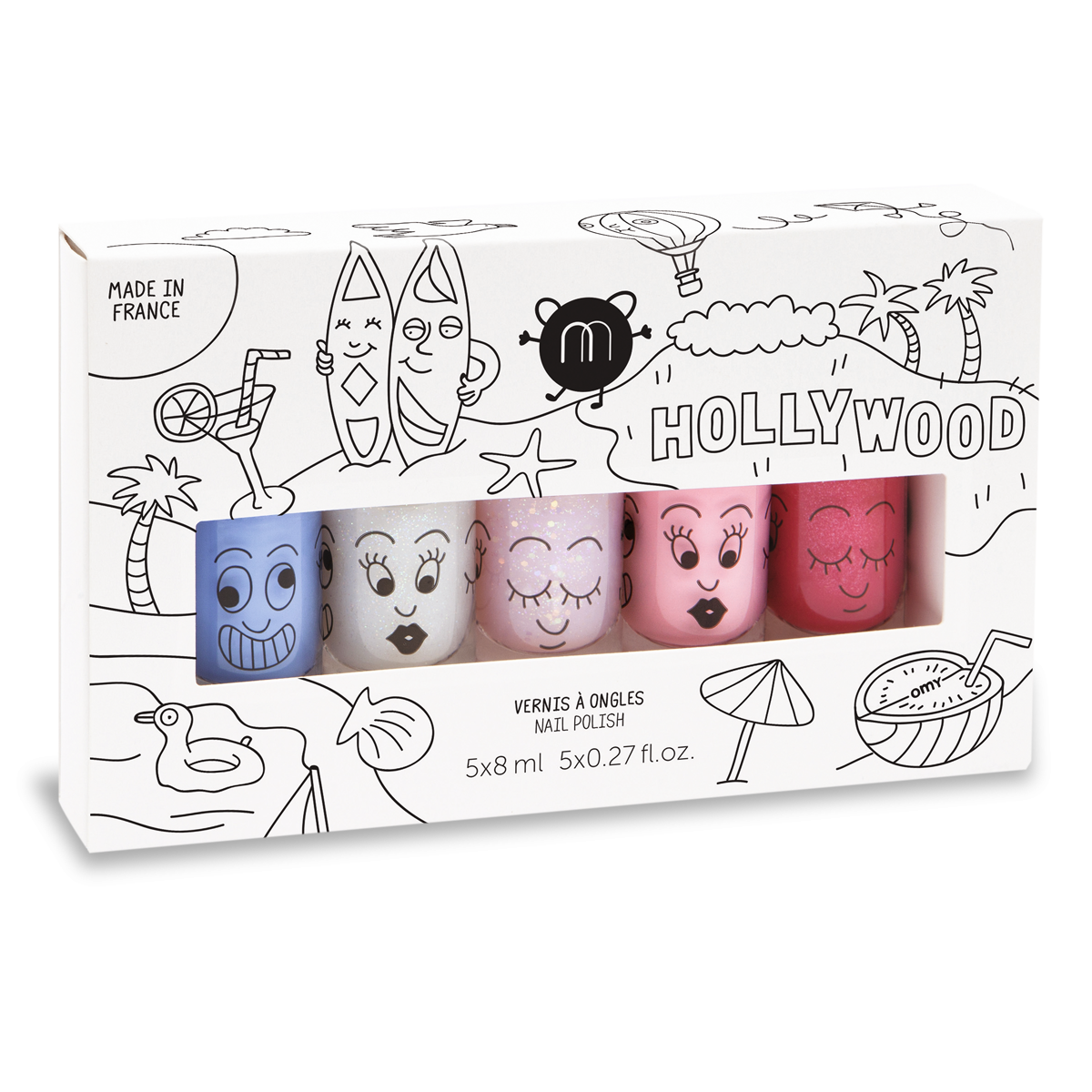 Hollywood - 5 nail polishes