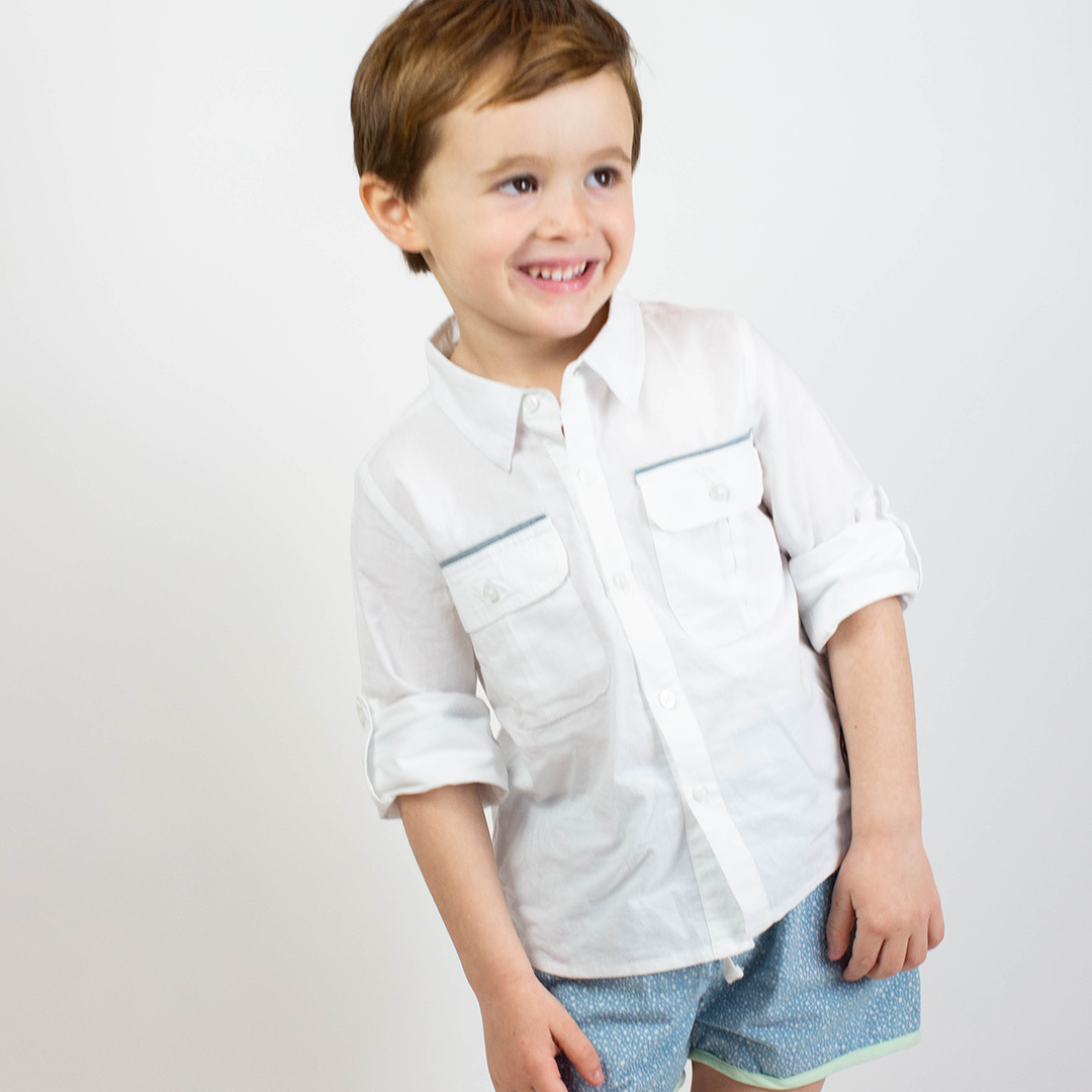 Boys Button up in White