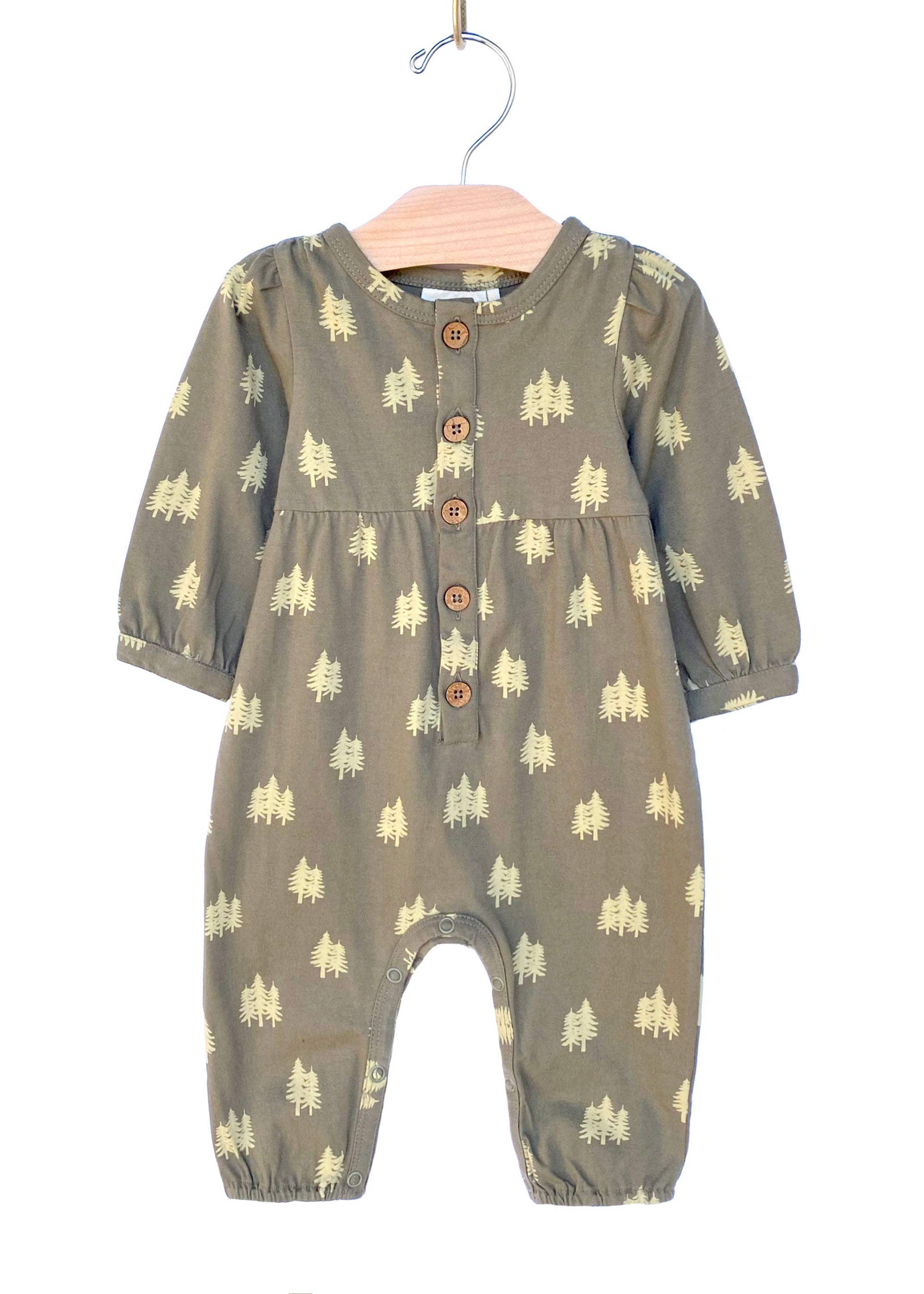 Long Button Romper