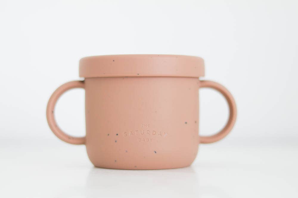 Silicone Snack Cup | Coral Speckled