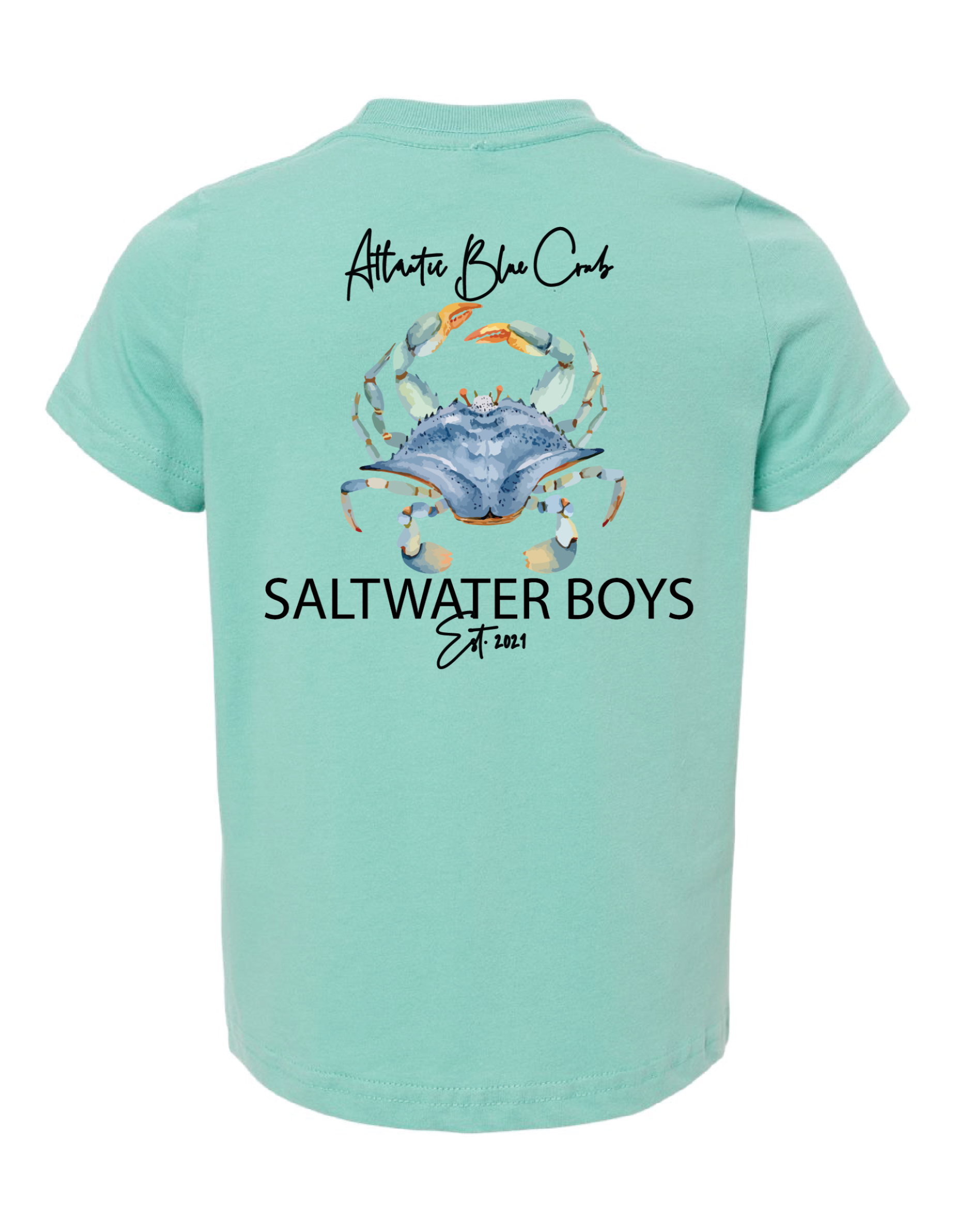 Atlantic Crab Short Sleeve Tee in Saltwater