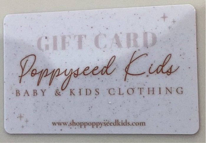 Poppyseed Kids Gift Card