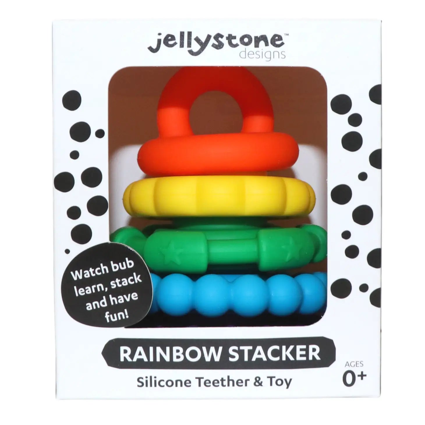 Jellystone Designs Rainbow Stacker Teether & Toy